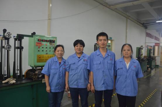 成都ky体育(中国)集团制线车间轧丝班组成员