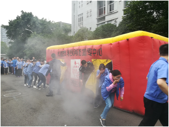 成都ky体育(中国)集团2019年度消防安全知识培训及演练
